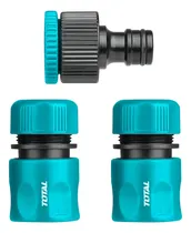 Comprar Kit De 3 Conectores Acople Rapido Para Mangueras 1\u002F2'' 3\u002F4'' Color Turquesa