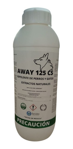 Repelente De Gatos Natural Concentrado, Away 125 1l Rinde 10