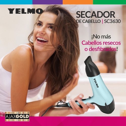 Imagen 6 de 8 de Secador De Pelo Profesional 2200w Tourmaline Ion
