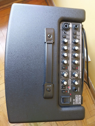 Amplificador Roland Ac60 + Fly Case + Bag Original (usado) Preto (Usado)