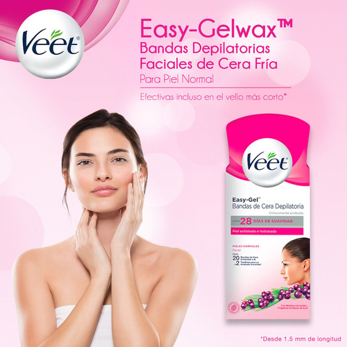 Veet Bandas Depilatorias Faciales X20 Piel Normal Y Sensible