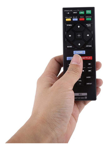 Mugast Rmt-b126a Blu Ray Reemplazo De Control Remoto Para Bdp-s1200 Bdp-s2200 Bdp-s3200 Bdp-s5200 Bdp-s5200 / D Bdp-s6200 Bdp-s2100 Bdp-bx120 Bdp-bx320 Bdp-bx520 Bdp-bx-bx-bx520