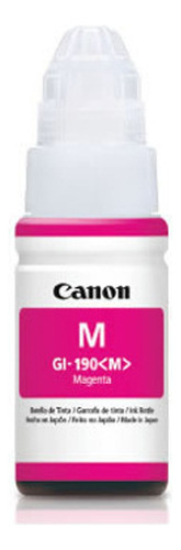 Botella De Tinta Canon Gi-190 Original Color Magenta 70ml