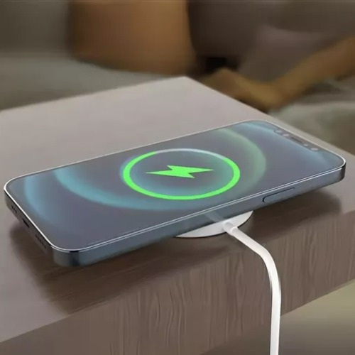Carregador Sem Fio Indução Compatível C/ iPhone Turbo 15w