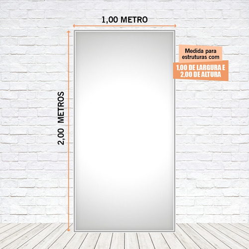 Painel Retangular Lateral Festa Tecido Liso 1,00x2,00