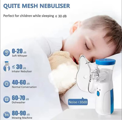 Nebulizador Con Kit Completo Eléctrico Transparente