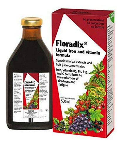 Floradix Fórmula Líquida De Hierro Y Vitaminas