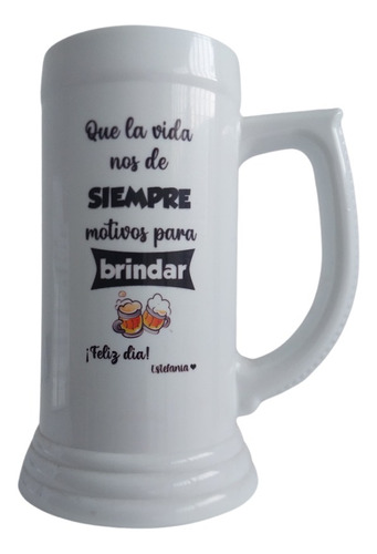 Chopp Personalizado Polímero Cerveza Diseño Imagen Regalo