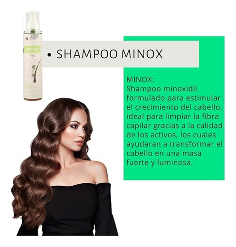 Kit De 6 Mino Platinum Anticaida Shampoo Cabello