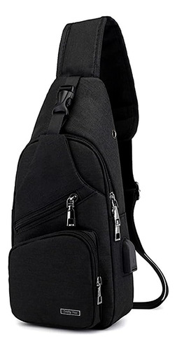 Hombres Mujeres Sling Mochila Anti Robo Crossbody Hombro Pec