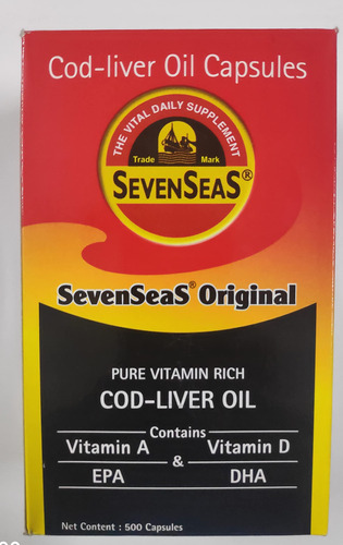 Sevenseas Higado De Bacalao Aceite Capsulas  500 capsulas