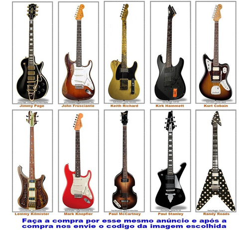 Quadro Da Guitarra Do Kurt Cobain (nirvana) | Parcelamento sem juros