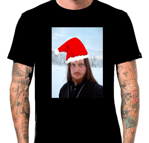Camiseta Darkthrone Fenriz Feliz Metal Merry Christmas F56