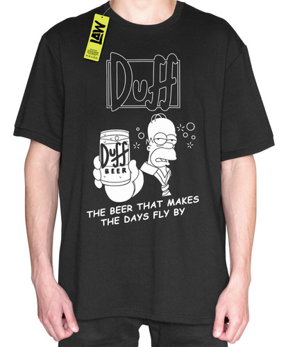 Remera Homero Cerveza Duff - Los Simpson - 100% Algodón