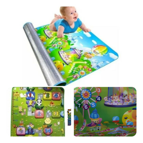 Tapete Educativo Atividade Bebê Térmico 120x90cm Infantil