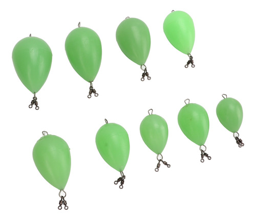 Luminous Throwing Aid Fish Float, 9 Piezas De Polipropileno