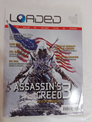 Revista Loaded 92 Fifa Street Mass Effect 3 Gdc 2012 