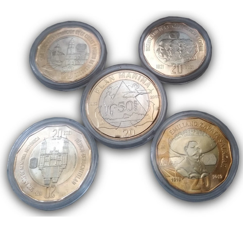Colección De Monedas Conmemorativas De 20