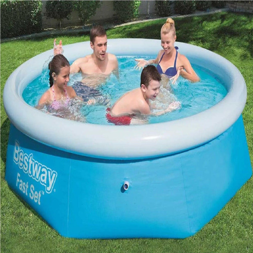Piscina inflable Bestway de 2.300 litros, 2,44 m x 66 cm, Fast Se