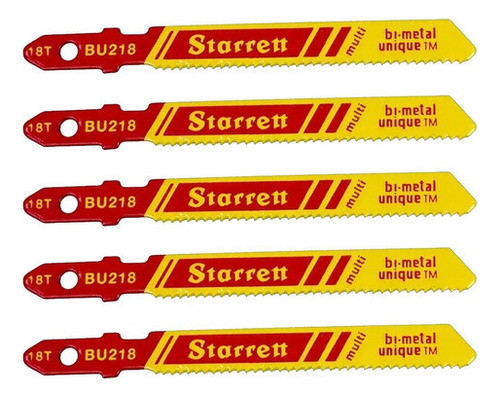 Kit 5 Serra Tico Tico Bu218 Mult 18d Starrett