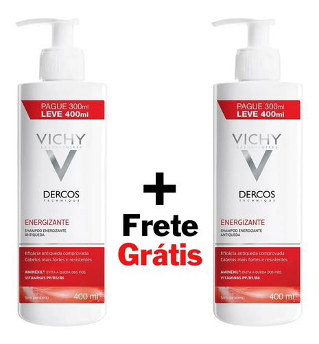 Kit2x Vichy Dercos Shampoo Energizante Antiqueda - 400ml | Mercado Livre