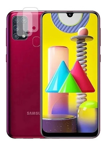 Capa Case Capinha + Película Vidro + Plc Cam Samsung M31