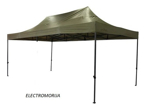 Toldo Plegable 3x4.5 Mts Lona Impermeable Verde