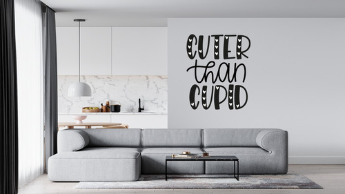 Vinil Decorativos Para Pared Cuter Than Cupid