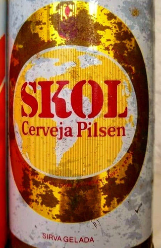 Antigua Lata Chapa Original Cerveza Skol (Usado)