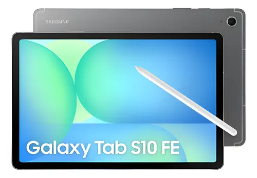 Tablet Samsung Galaxy Tab S10 FE, 128GB, 8GB RAM, Tela Imersiva de 10.9" 90Hz, Camera Traseira de 8MP, Câmera Frontal de 13MP Ultra Wide, Wifi 6, IP68, Android 15 Cinza