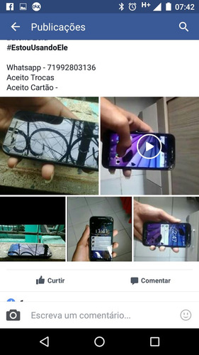 Moto G 3° Geração 16gb Trincado