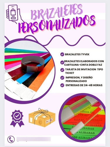 Brazaletes De Seguridad Tyvek 