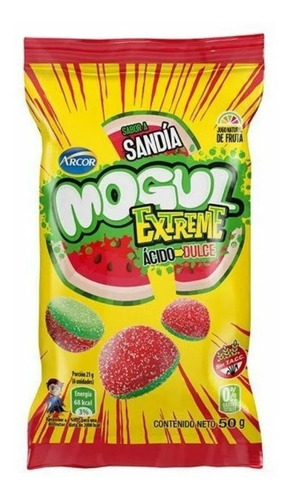 Gomitas Mogul Extreme Sandia 50gr X 10un - Srj