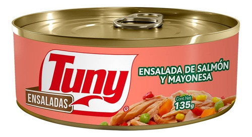 9 Pzas Ensalada De Salmón Tuny Con Mayonesa 135 G