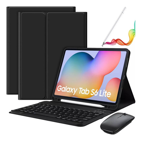 Funda C/teclado Ratón Lápiz For Galaxy Tab S6 Lite 10.4'' Ñ