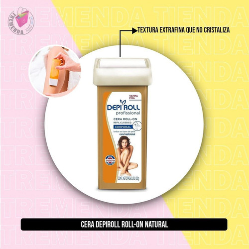 Imagen 2 de 10 de Cera Depiroll Roll-on Natural Pack 6u