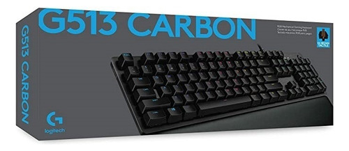 Teclado Mecánico Gamer Logitech G513 Carbon Rgb Circuit Shop Idioma Inglés Us Color Del Teclado Negro Carbón Inglés Internacional
