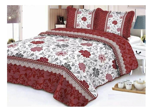 Cobertor De Verano Quilt Cubrecama Reversible 2 Plazas S23