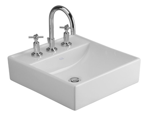Imagen 1 de 2 de Bacha de baño de apoyar Ferrum Tori L324K blanco 425mm x 400mm 115mm de alto