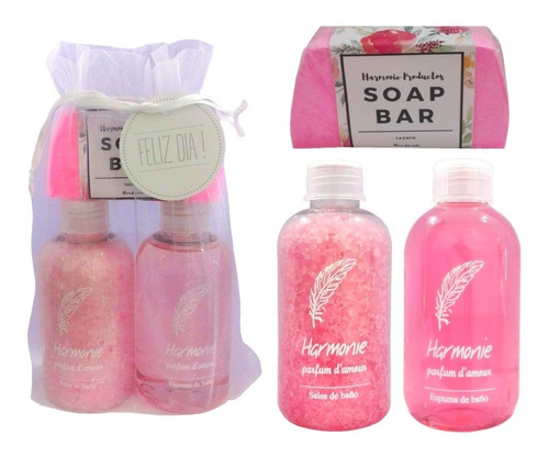 Pack Regalo Mujer Relax Kit Baño Aroma Rosas Set Spa Zen N56