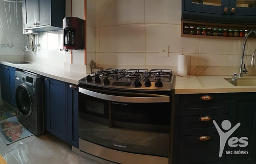 Imagem 11 de 27 de Ref.: 3088 - Apartamento Com Condomínio, 03 Dormitórios Sendo 01 Suíte E 2 Vagas Na Vila Scarpelli. Santo André - Sp. - 3088