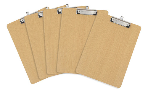 Pack 6 Tabla Portapapeles Madera Tamaño A4 Carta Oficina