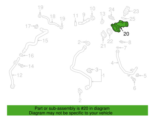 Toma De Agua Vw Beetle Passat Golf Jetta Bora 07k-121-133-e