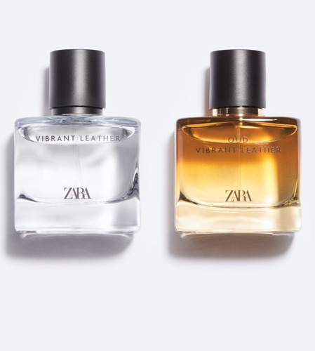 Perfume Zara 2x1 Vibrant Leather + Oud 60ml Original 