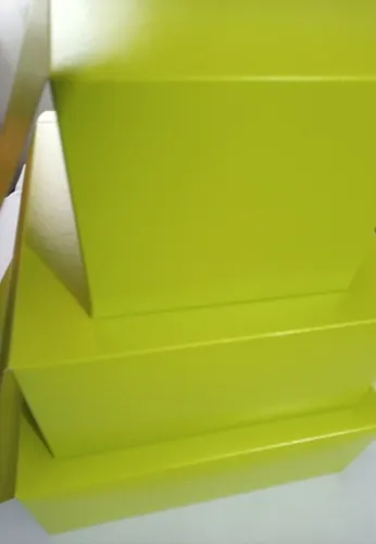 Cajas De Carton Tortas 14x14 Color Verde X 5 Unidades