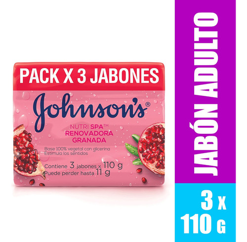Jabon Johnsons Granada 110g X 3und
