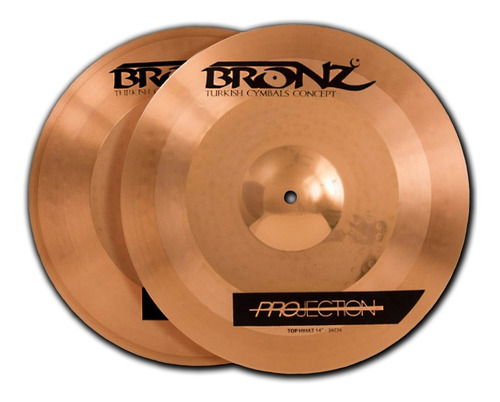 Imagem 1 de 3 de Prato Chimbal Bronz Projection Series Hi Hat 14 Liga B10
