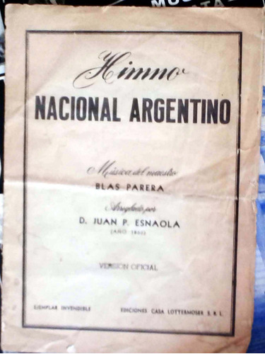 Himno Nacional Argentino - Parera / Esnaola Version Oficial