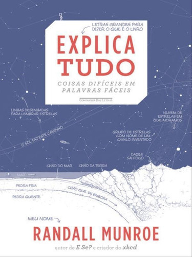 Explica Tudo - Coisas Difíceis Em Palavras Fáceis: Coisas Dificeis Em Palavras Faceis, De Munroe, Randall. Editora Companhia Das Letras, Capa Mole, Edição 1ª Edição - 2017 Em Português