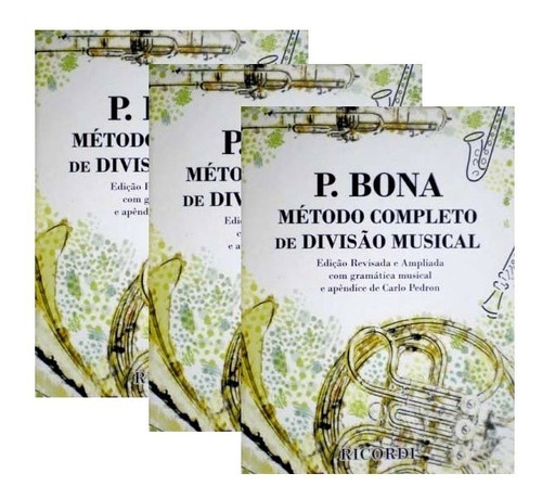 Kit Com 3 Método Divisão Musical P. Bona